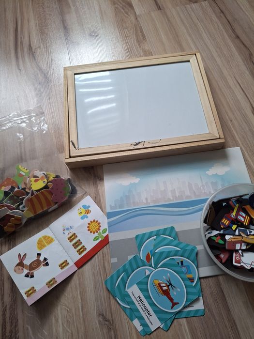 Tablica magnetyczna i kredowa A4