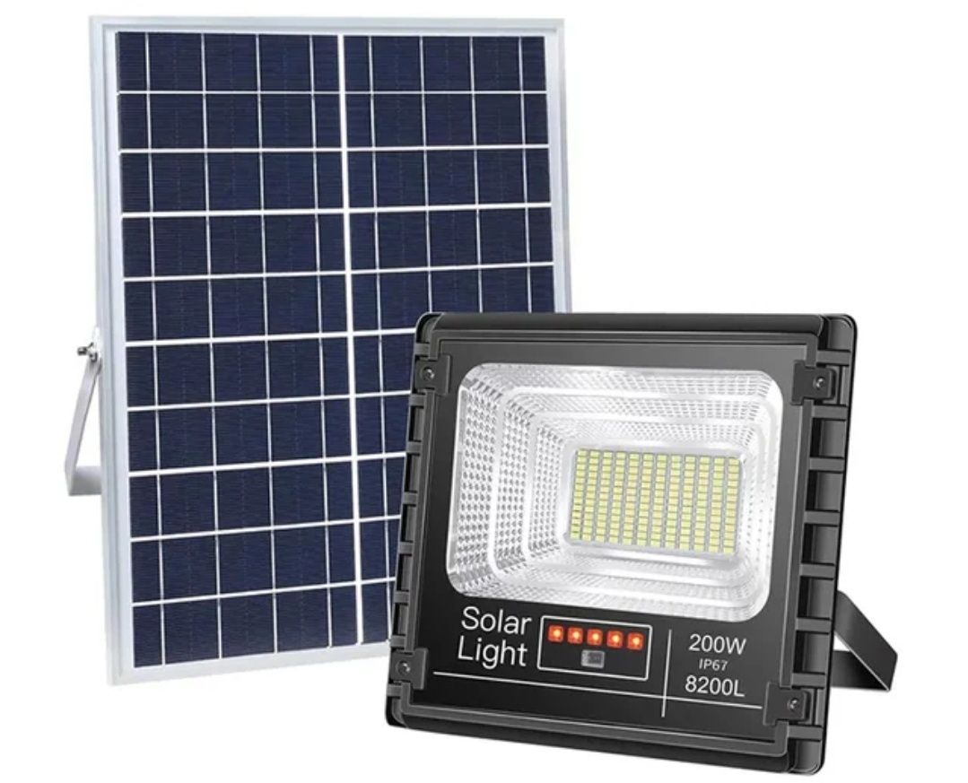 Lampa Solarna 700W z Osobnym Panelem Halogen Led Solar Pilot MEGA