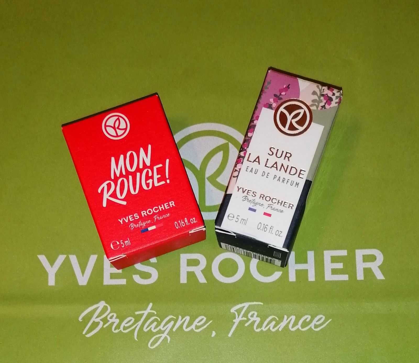 Набор Мини ароматов 5мл Sur La Lande и Mon Rouge Yves Rocher Ив Роше