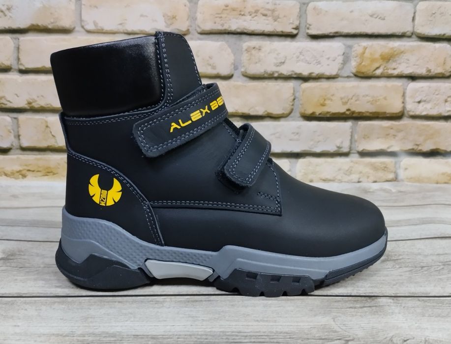 Зимние кожаные ботинки Benz 33-39p