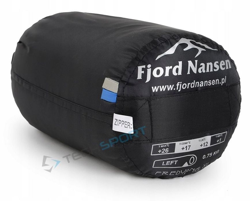 Ultralekki Śpiwor Fjord Nansen Fredvang Xl 0,75kg | Zamek Lewy