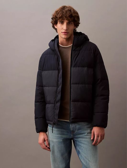 Новий оригінальний синій чоловічий пуховик Calvin Klein розмір S M