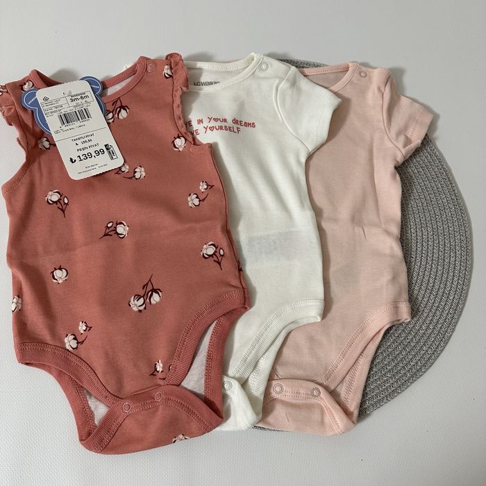 Набор боди на девочку 3-6 месяцев летний костюм waikiki hm zara next