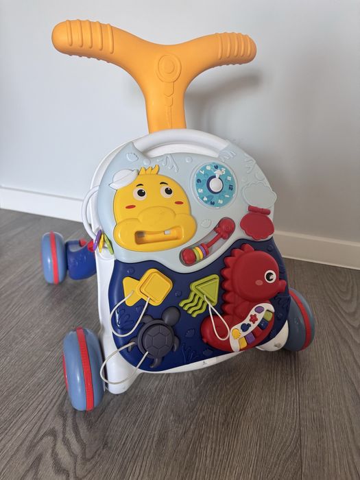 Каталка-ходунки Tiibaby ігровий центр 3 в 1 Перші кроки Синій