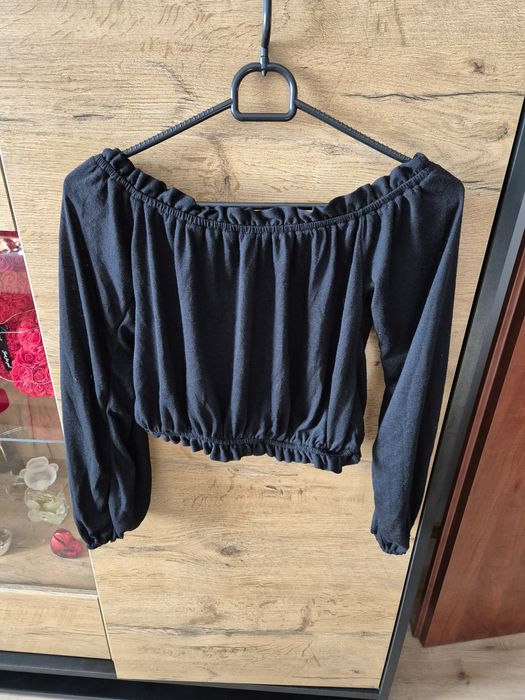 Bluzka, hiszpanka, bluzka z odkrytymi ramionami, crop top