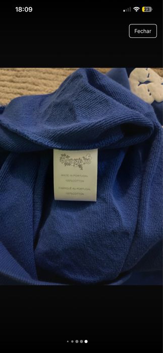 camisola denim tears azul