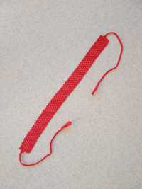 червона силянка жіночі прикраси ручної роботи аксесуар червоне намисто