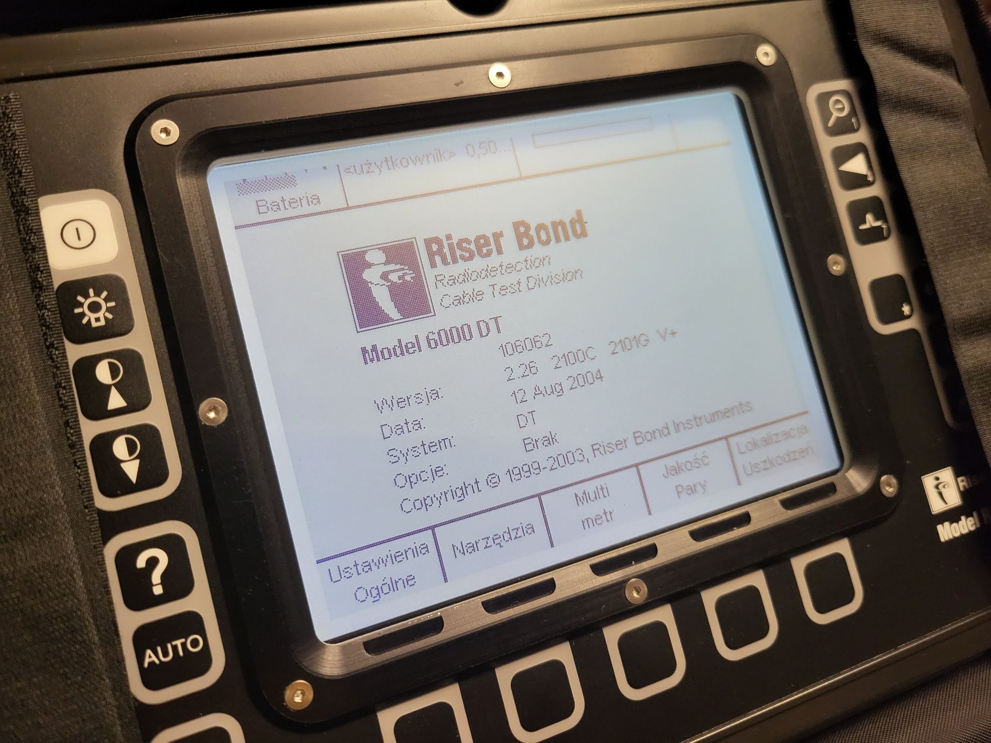 Reflektometr Radiodetection Riser Bond RD6000 lokalizator uszkodzeń
