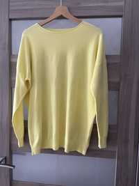 Żółty sweter damski r.L/XL