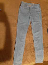 Spodnie H&M r.36 skinny damskie jasnoniebieskie