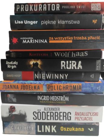Zestaw 10 thrillerów/sensacji/kryminałów
