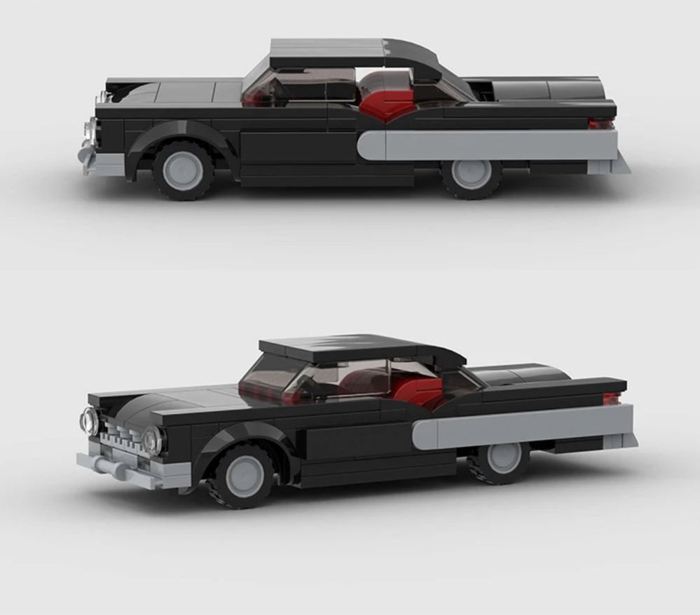 Auto autko samochód model z klocków na wzór LEGO Chevrolet Impala 1959