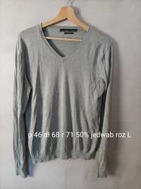 Sweter Zara Men jedwab