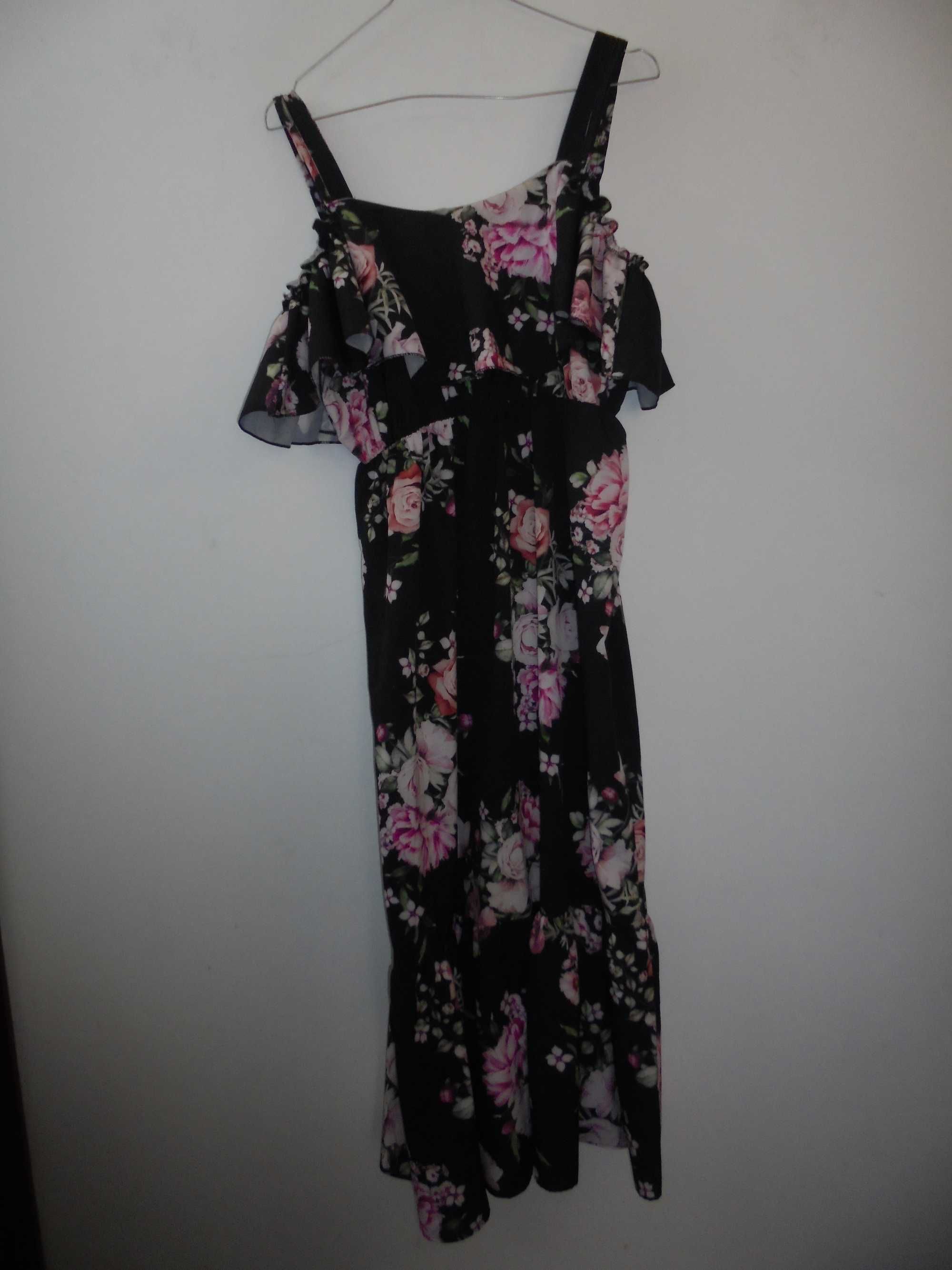 vestido de senhora muito florido