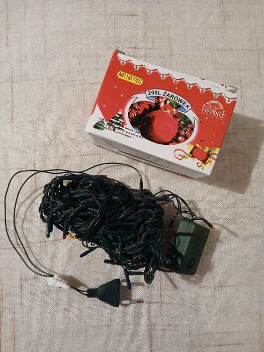 Lampki świąteczne, choinkowe, 200 lampek, 7 metrów