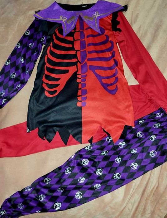 Костюм на хеллоуин Джокер, Шут 9-10 лет.