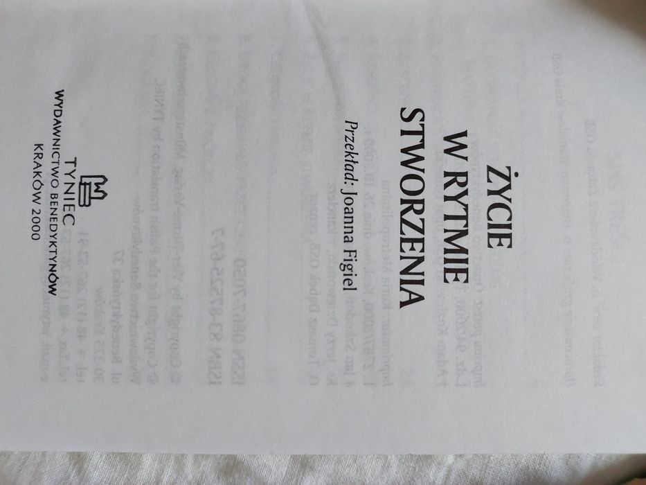 Życie w rytmie stworzenia A. Grun