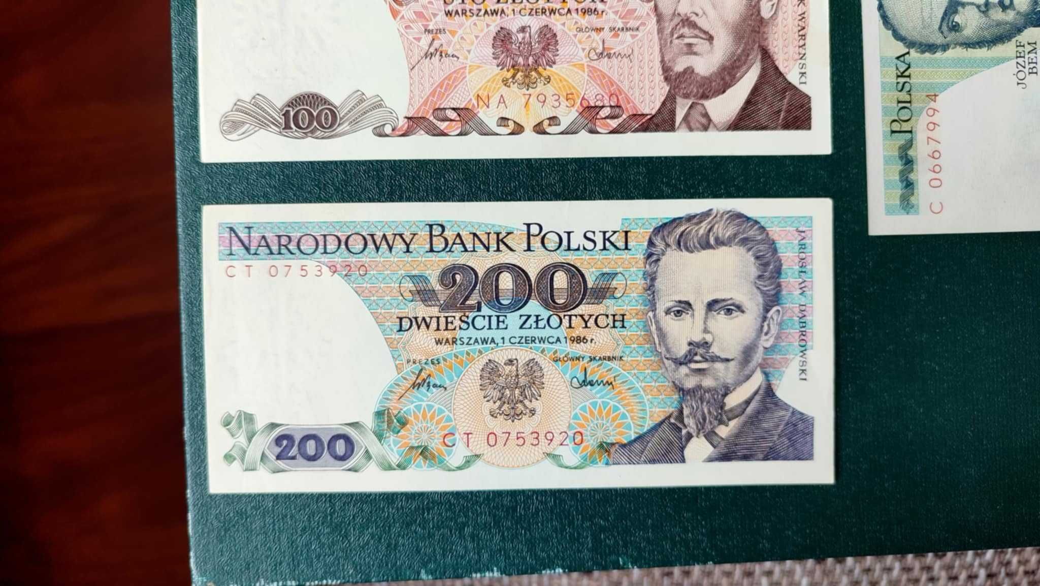 Mały PRL zestaw banknotów