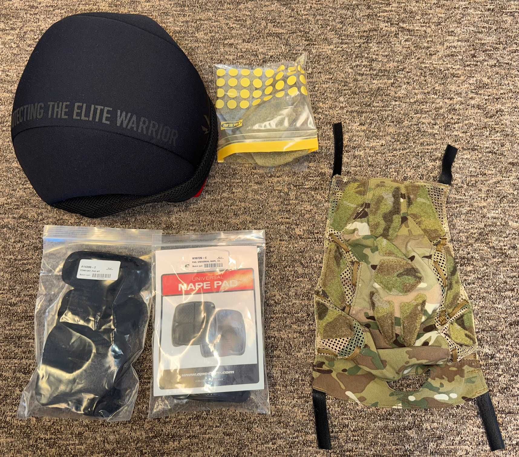 Ops-Core FAST RF1 High Cut Helmet Tan z pokrowcem Ops-Core MultiCam