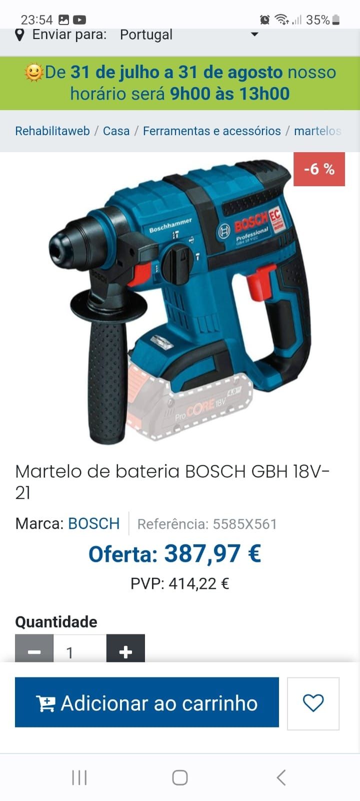 Bosch Martelo /Torna +bateria+carregador