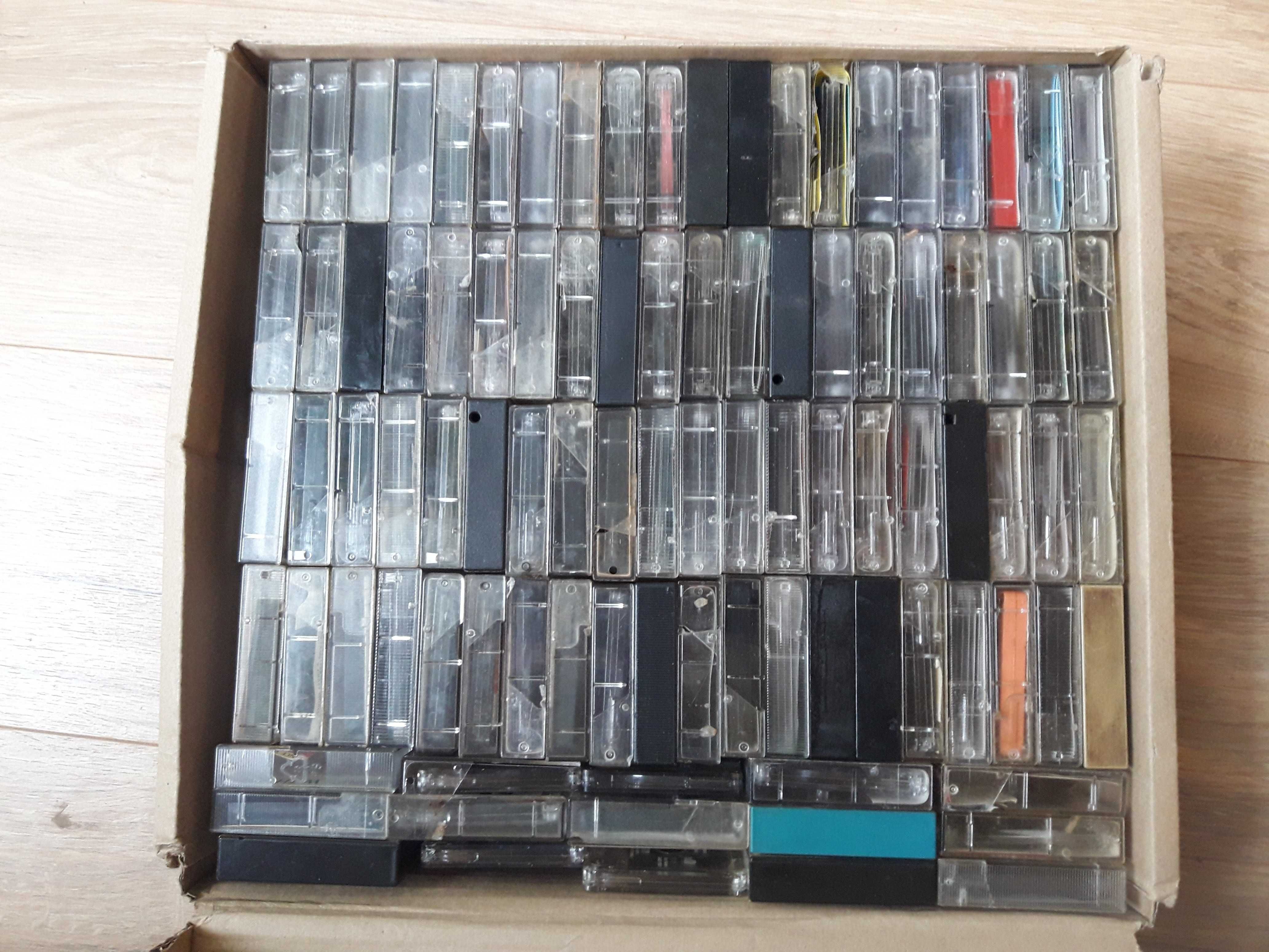 Kasety magnetofonowe - zestaw 115 sztuk + 1 nowa JVC w folii
