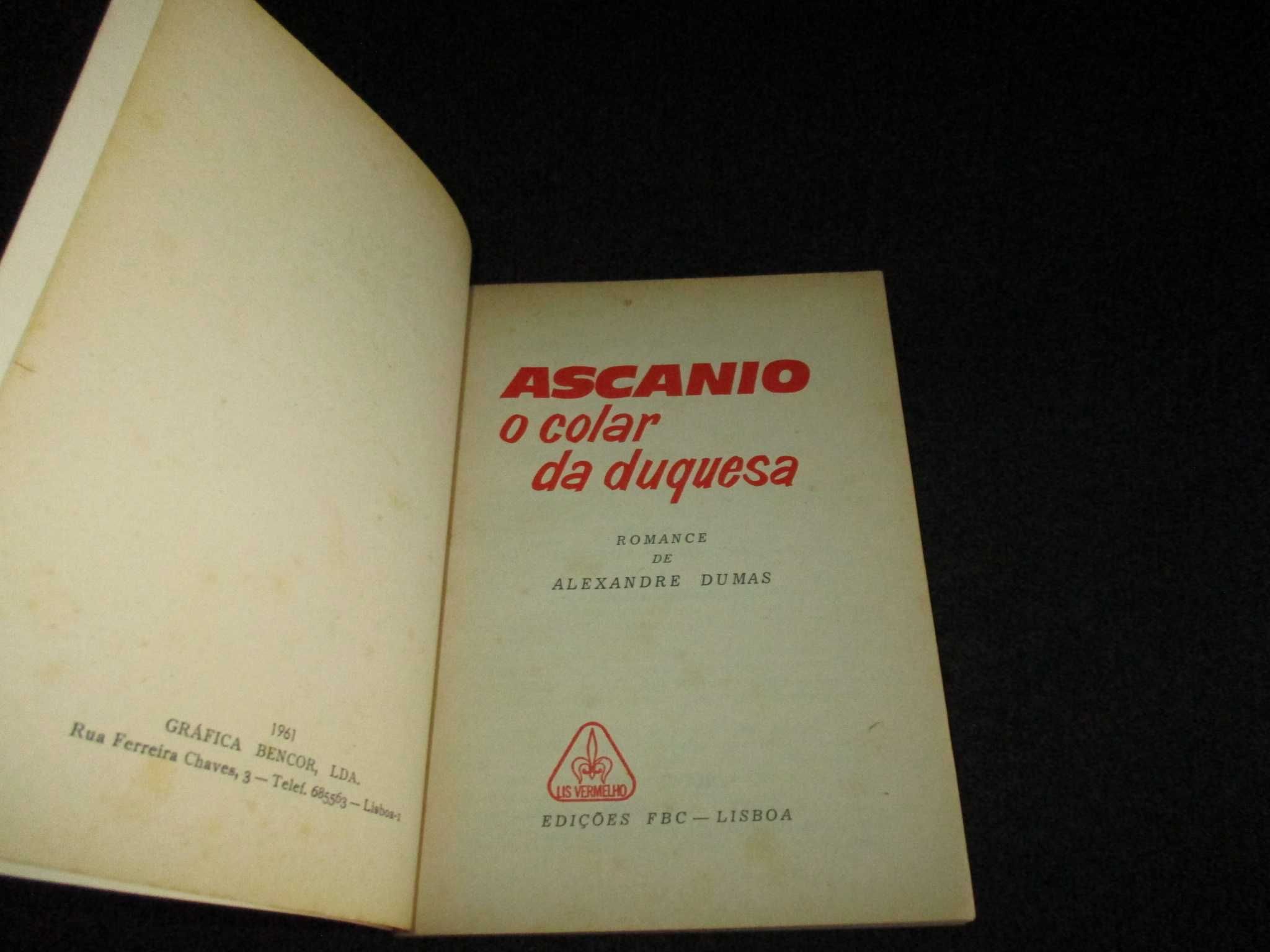 Livros Ascanio Alexandre Dumas 2 Volumes Lis Vermelho