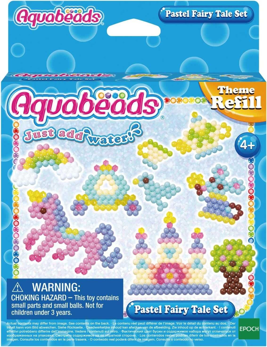 Koraliki pastelowe Aquabeads zestaw uzupełniający Bajkolandii C264