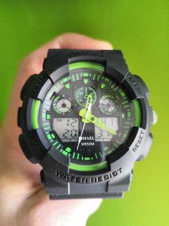 Zegarek Smael zielony g-shock