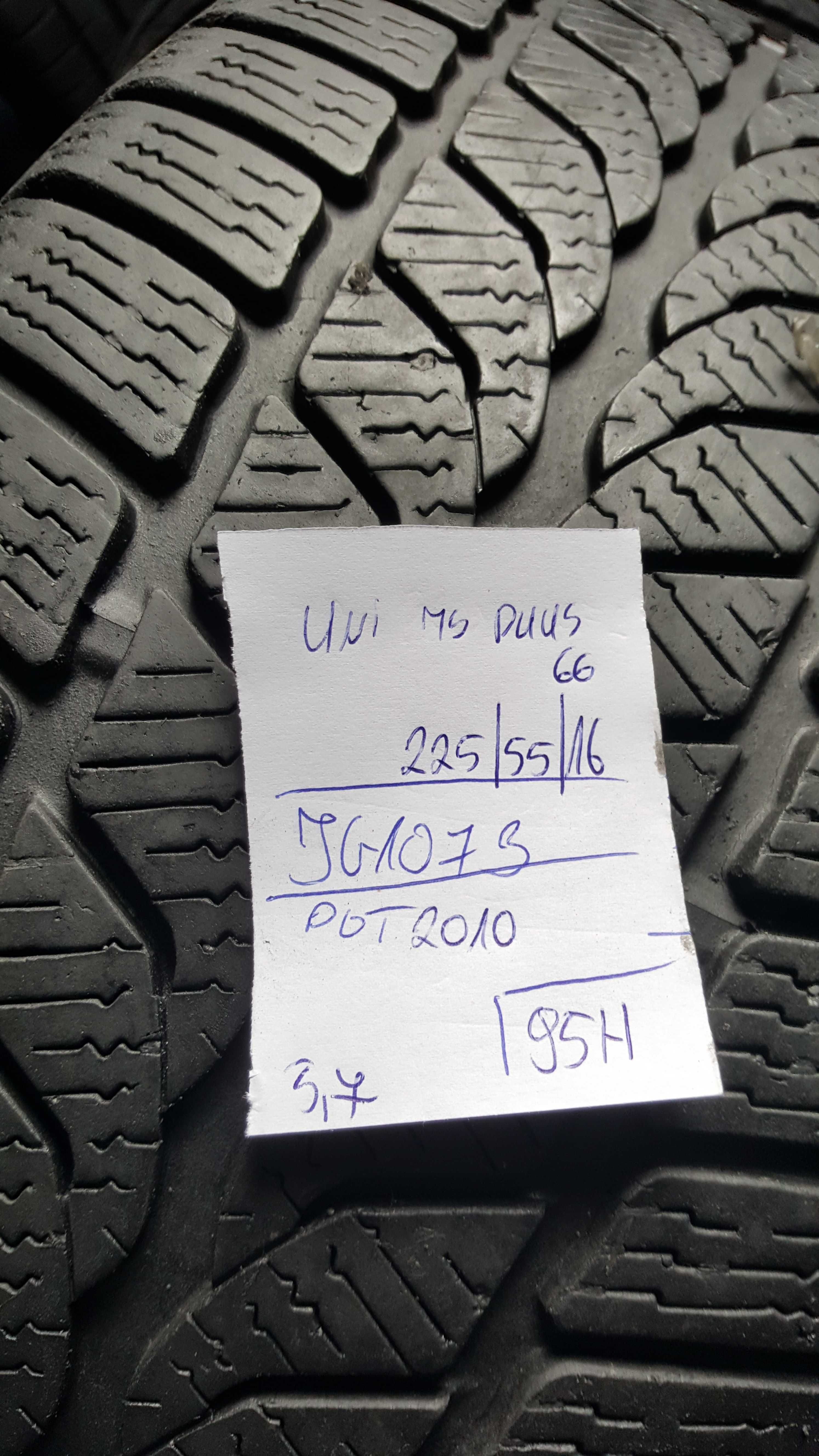 Uniroyal 225/55 r16 MS Plus 66 /// 6mm!! wysyłka GRATIS