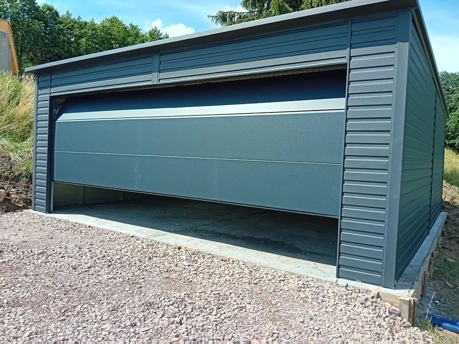 Garaż drewnopodobny 6x6 garaż blaszany drewnopodobny