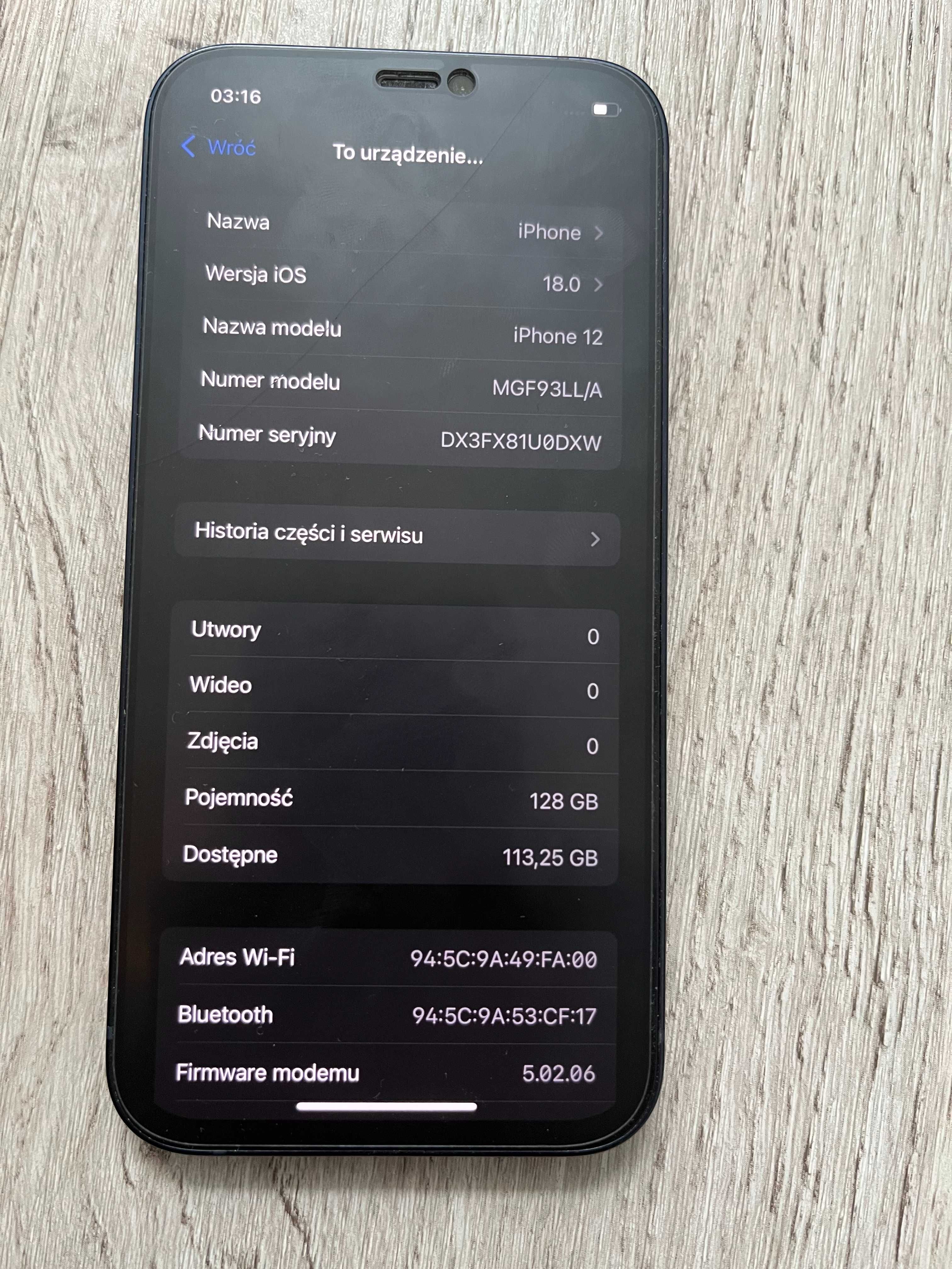 iPhone 12 128gb, czarny, 100% kondycji baterii