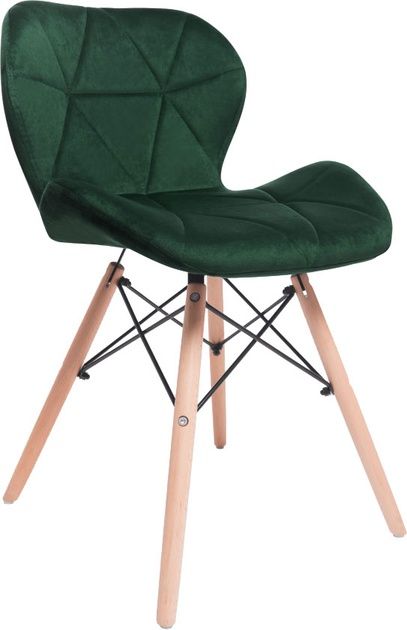 Стілець для кухні та вітальні GT RACER X-D27 Velvet Dark Green