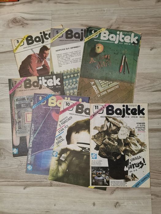 Stare czasopismo Bajtek 1988 Gry Atari Commodore IBM komputer vintage