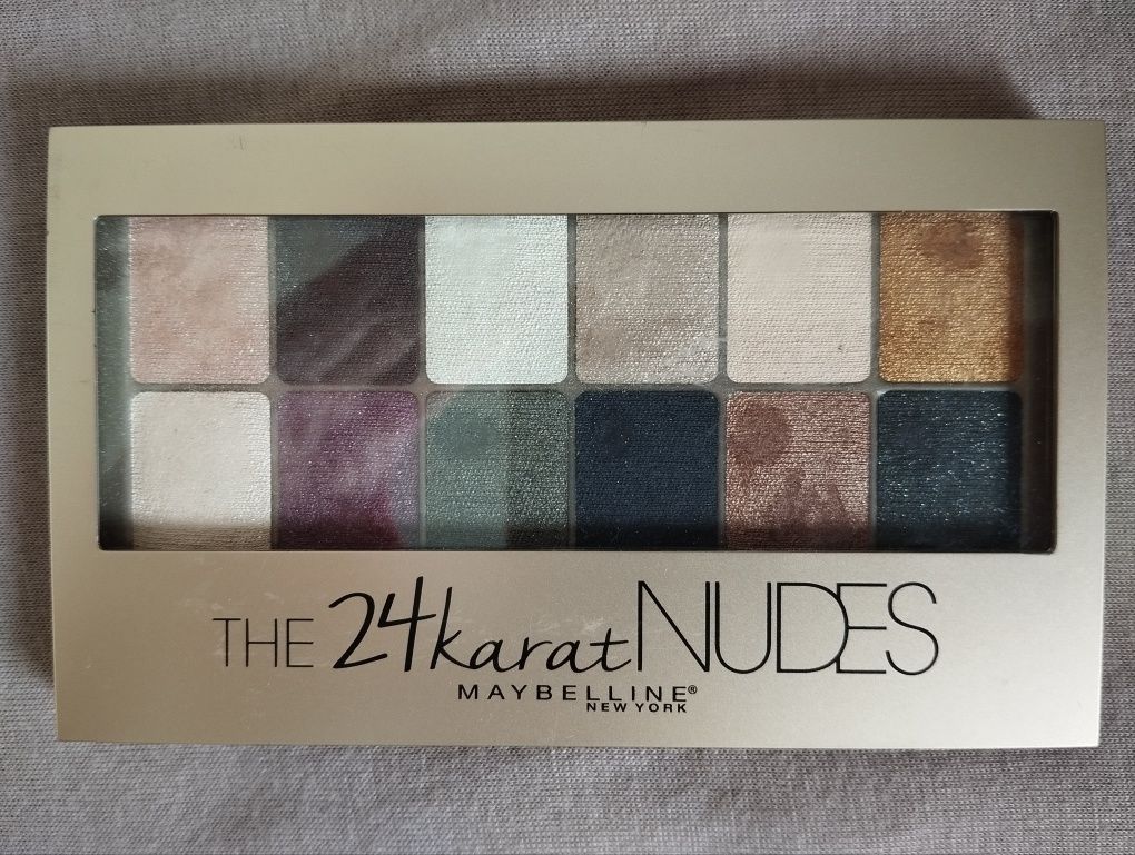 Maybelline 24 karat Nudes cienie paleta