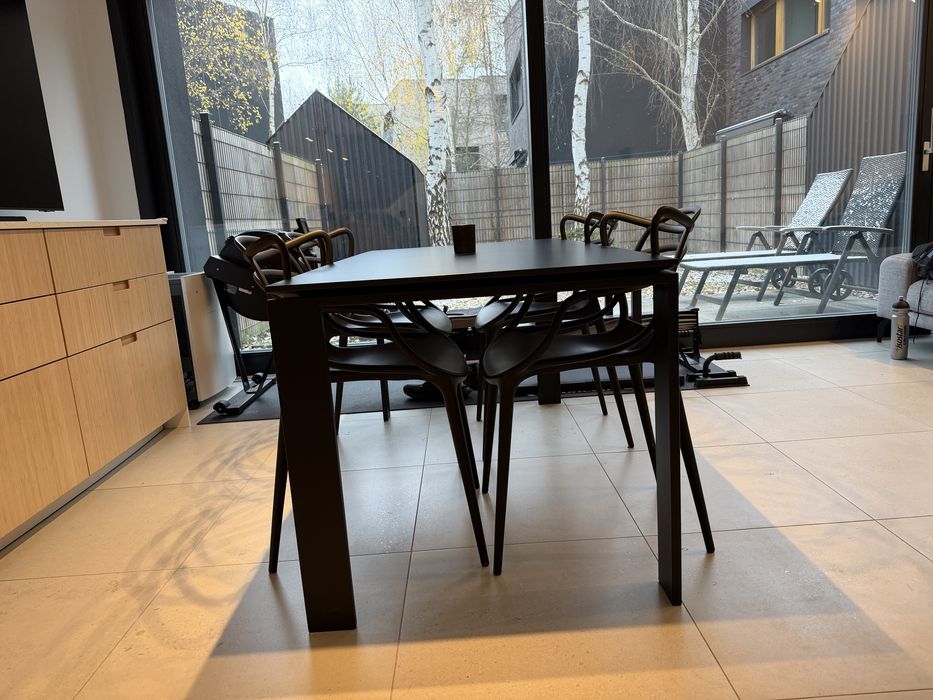 Stół Kartell Four czarny wymiary:  158x79