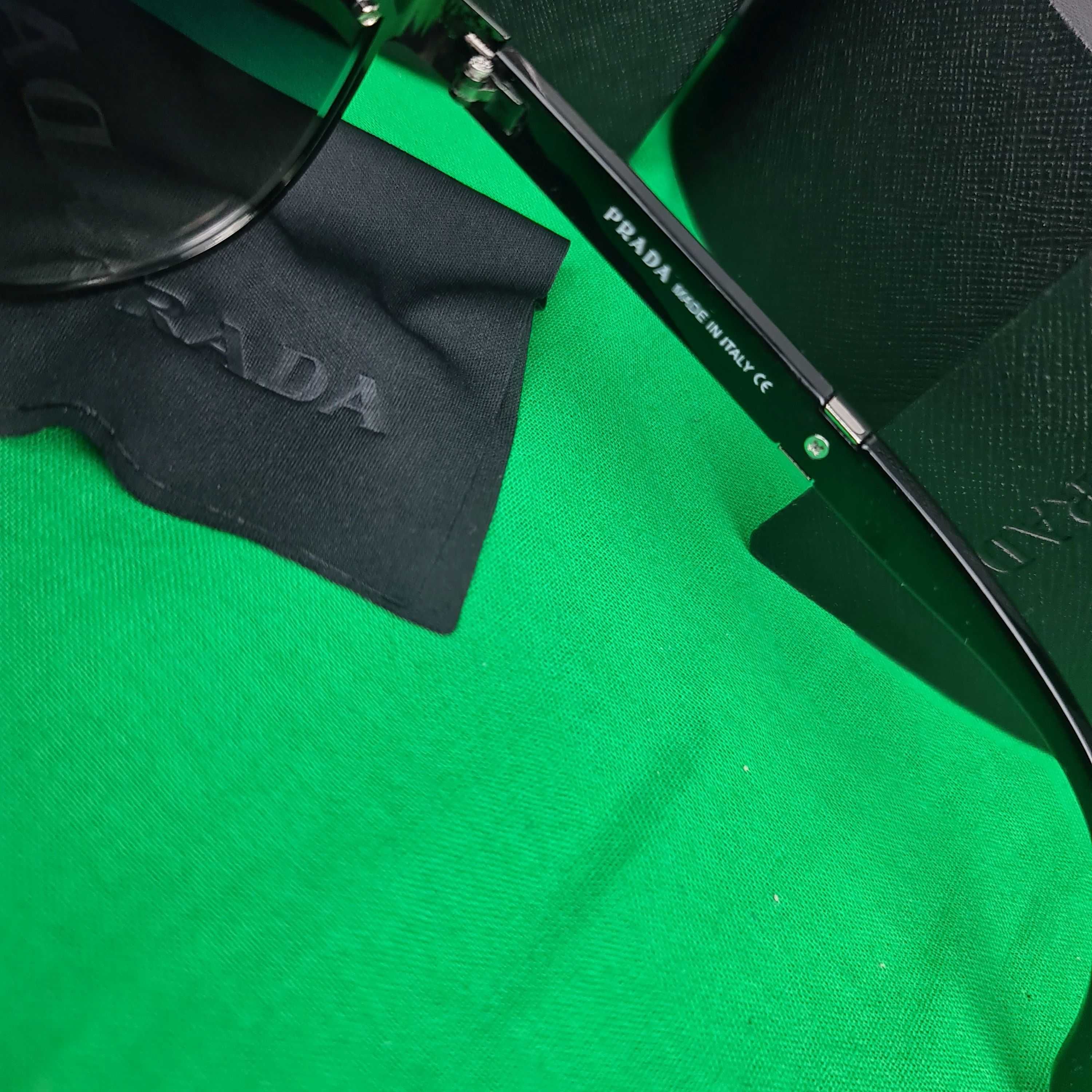 Okulary zestaw komplet meskie damskie unisex Prada Z monogram Premium