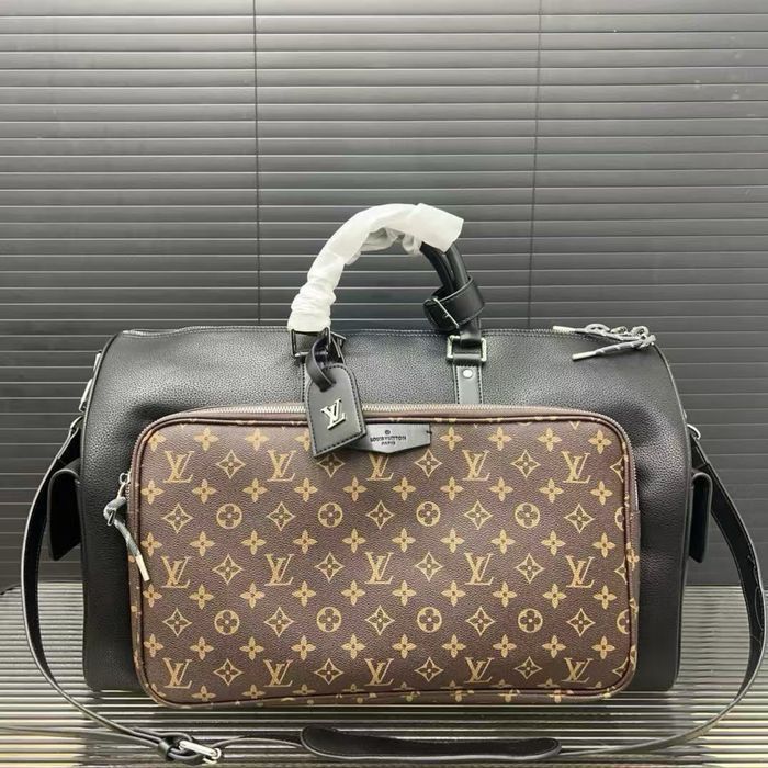 Louis Vuitton Keepall сумка мужская черная дорожная спортивная