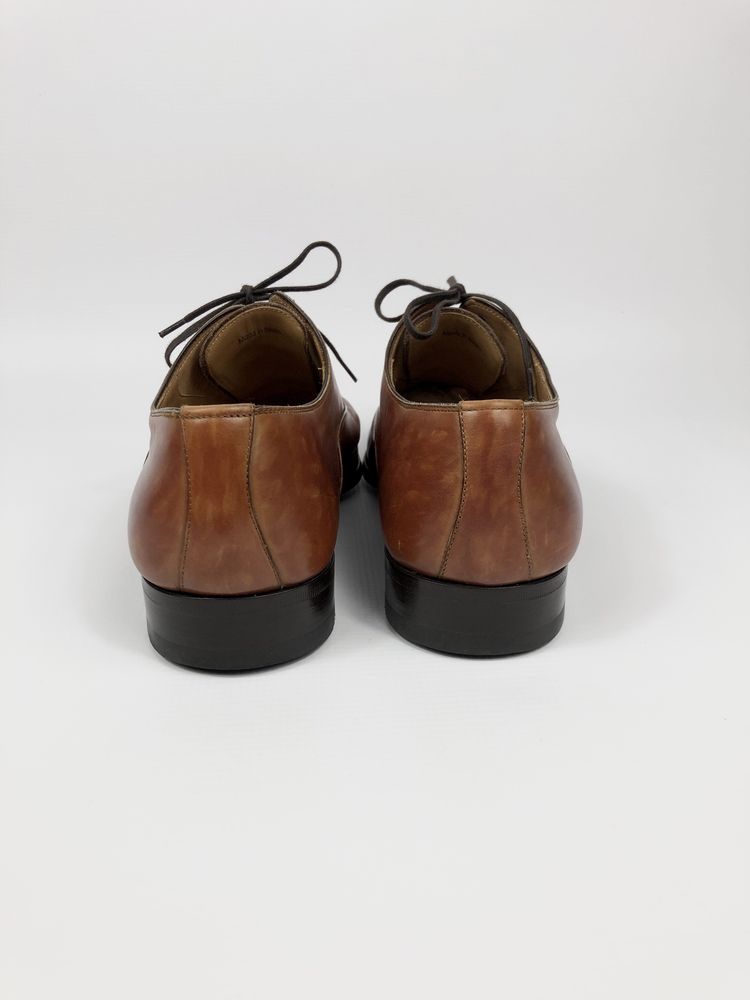 Brązowe skórzane buty włoskie Magnanni garniturowe na komunie wesele u