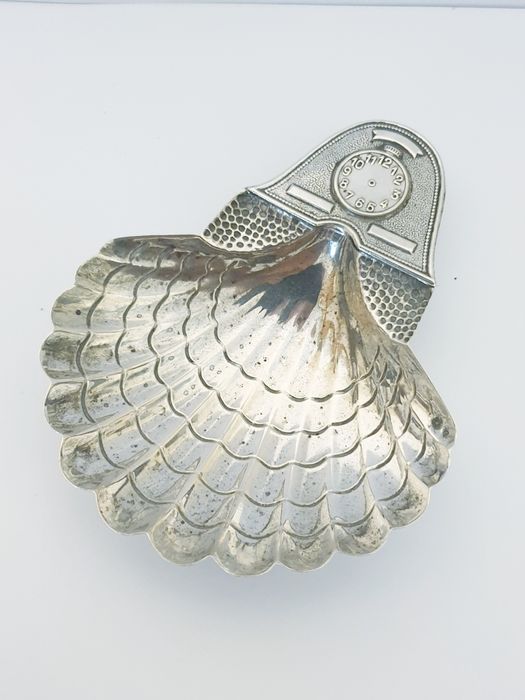 Linda concha em prata portuguesa - prenda nascimento de um bebé