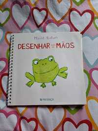 Livro para criança desenhar com as mãos