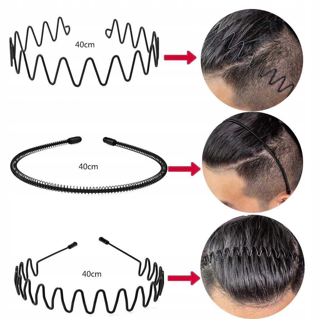ZESTAW 10 opasek do włosów antypoślizgowych