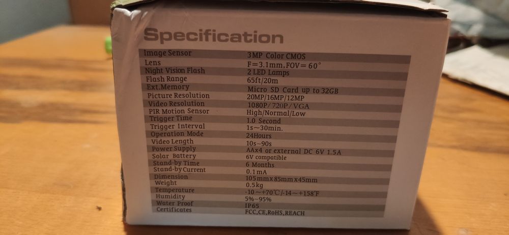 Фотоловушка, мисливська камера Suntek 301MINI