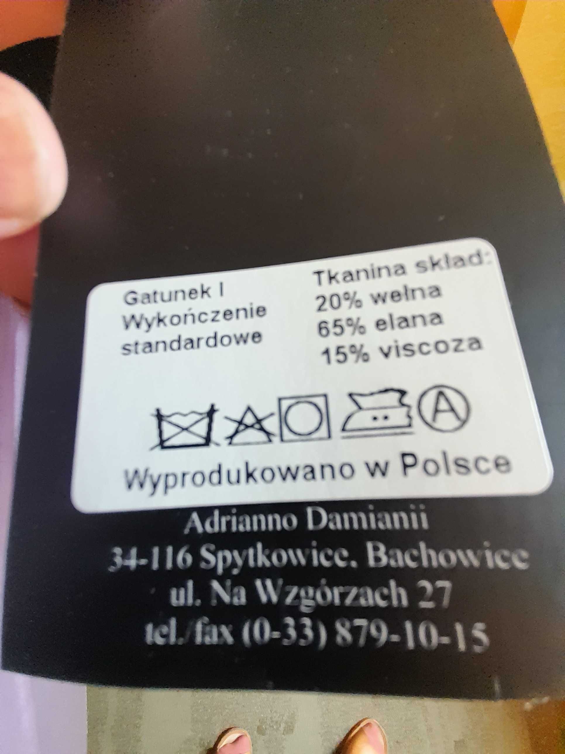 Nowy męski garnitur czarny-grafit