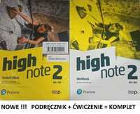 ^NOWE^ High Note 2 Podręcznik + Ćwiczenia + Benchmark Pearson