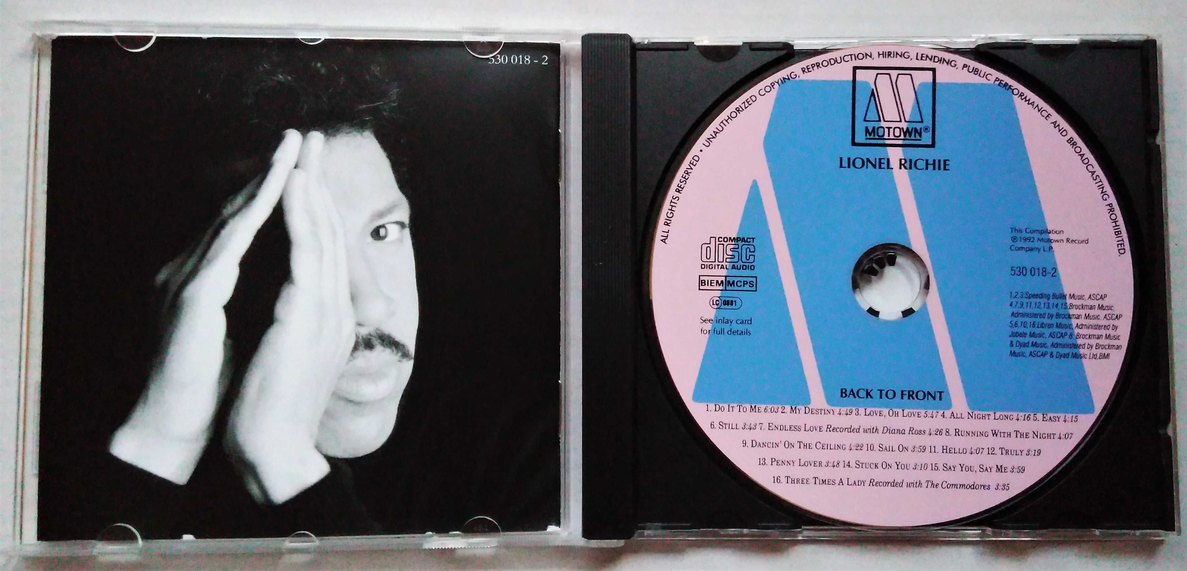 Płyta Cd - Lionel Richie - Back To Front