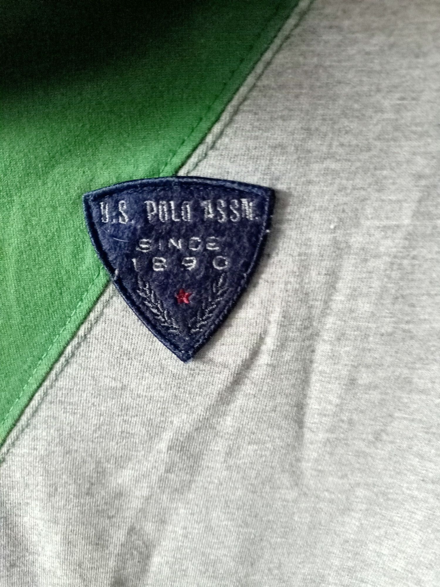 Koszulka Polo U.S. Polo Assnsince 1890 rozmiar S  szara zielona