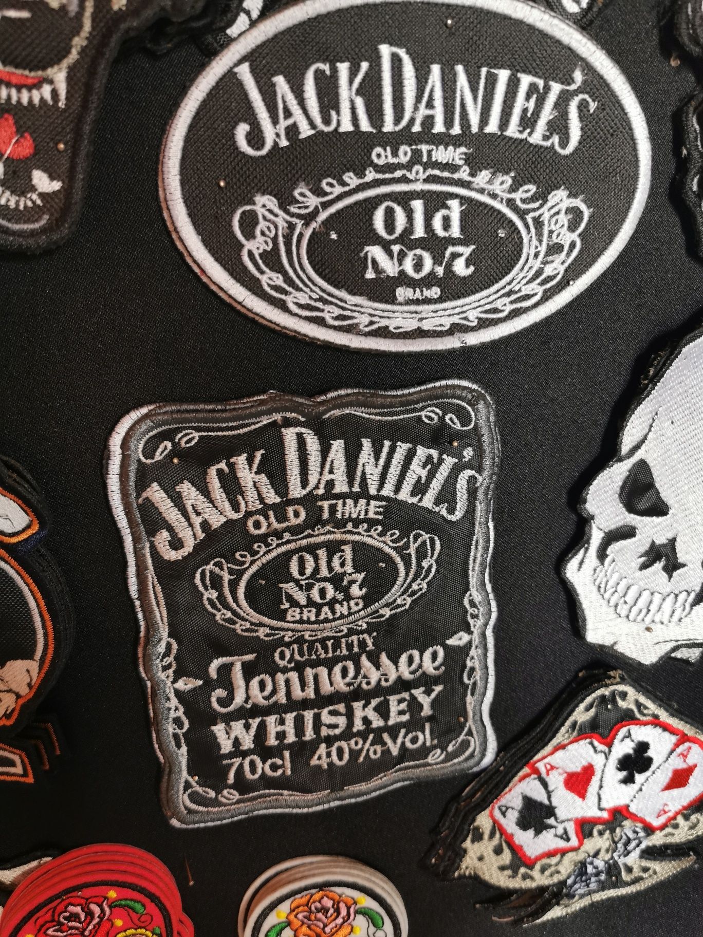 Duża naszywka na plecy Jack Daniels małe naszywki