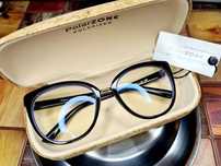 Piękne okulary do komputera Polarzone Kocie Oczka z etui