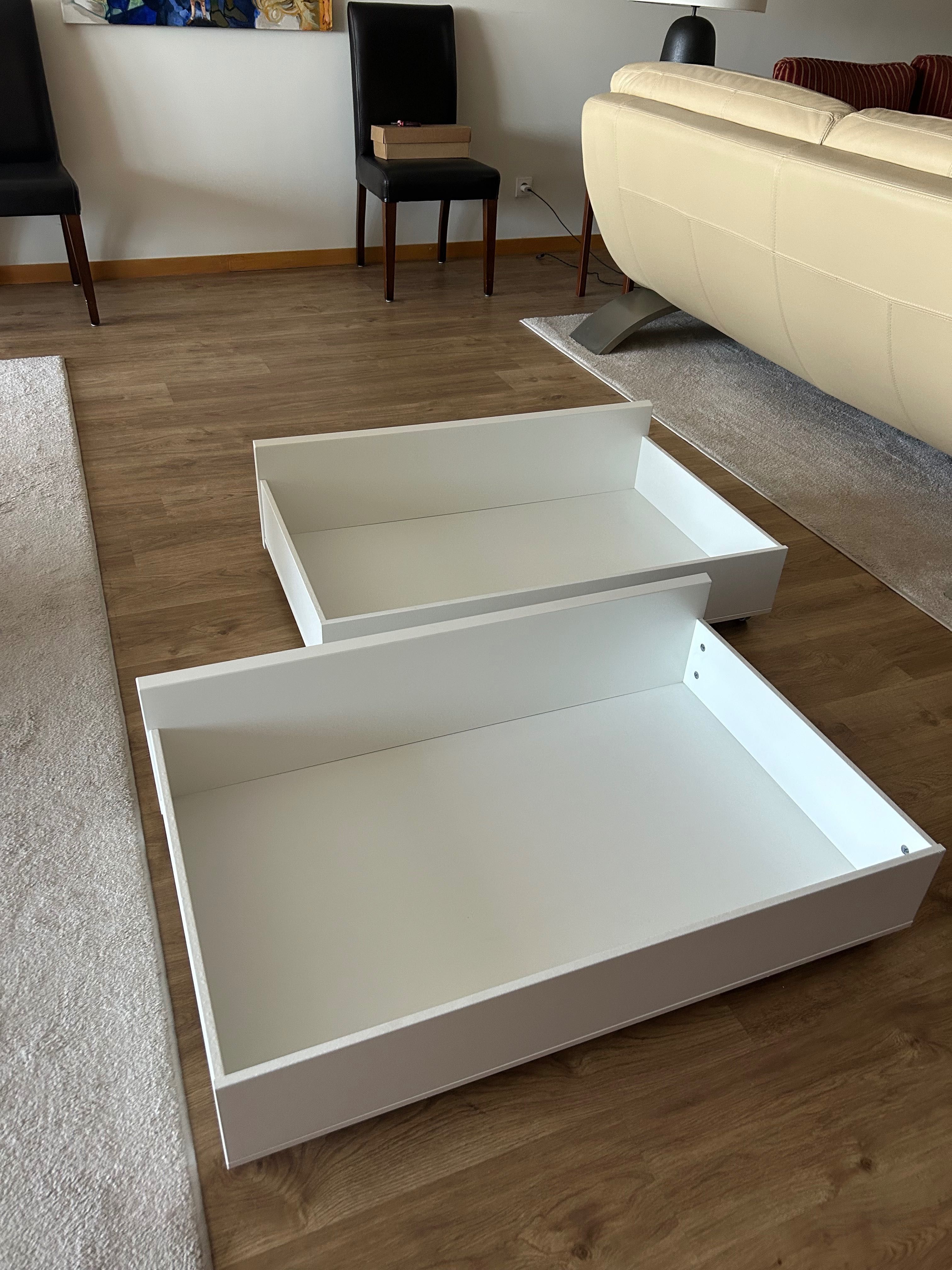 MALM Gavetões, branco, 200 cm
