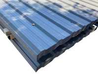 Antracytowa blacha T-18 trapezowa grafit mat T18 E dachy ściany
